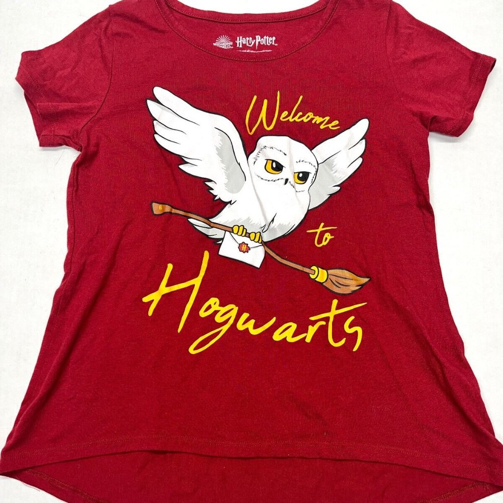 Wizarding World Harry Potter Welcome to Hogwarts Shirt Size Girls M (8) EUC
